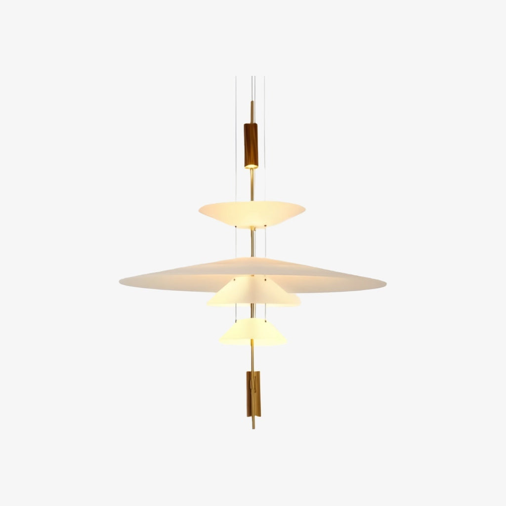 Plumeo pendellampe i flere lag – minimalistisk lampe til moderne stuer N54 | Souliia