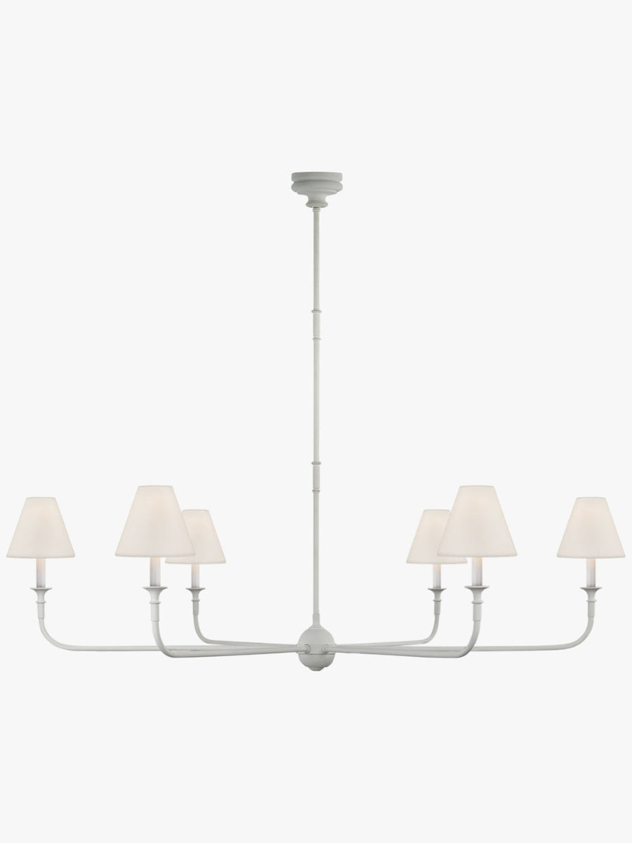 Sleek Chandelier Featuring Layered Linear Silhouette | Souliia
