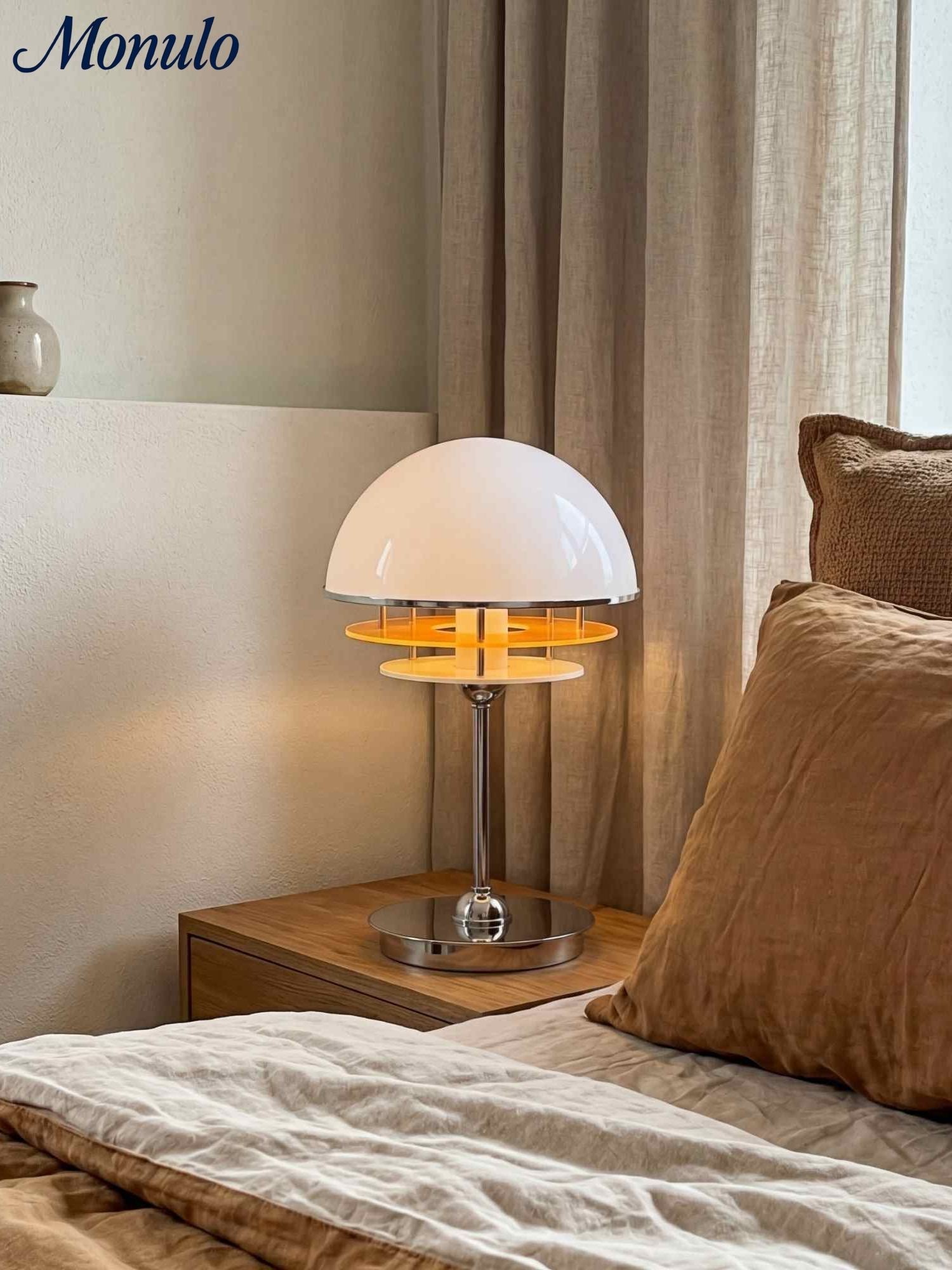 Sunset Bauhaus Vintage Stil Acryl Sonnenuntergang Tischlampe - AFTERGLOW S2 | Souliia