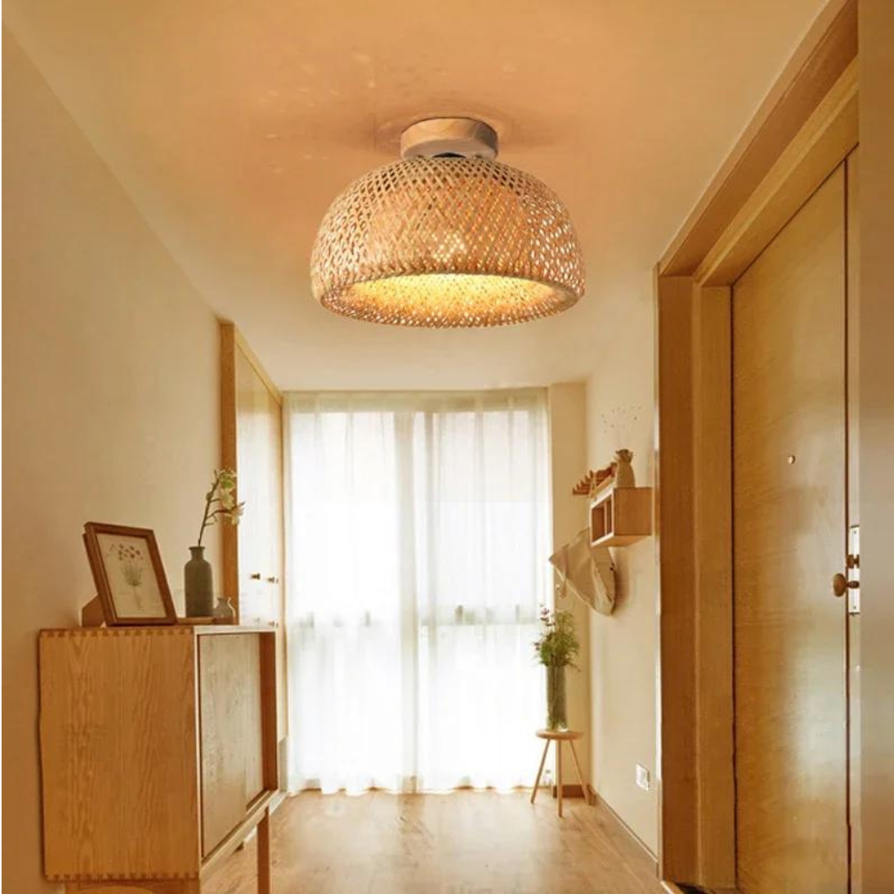 The Luminous Refuge Bamboo Ceiling Light | Souliia