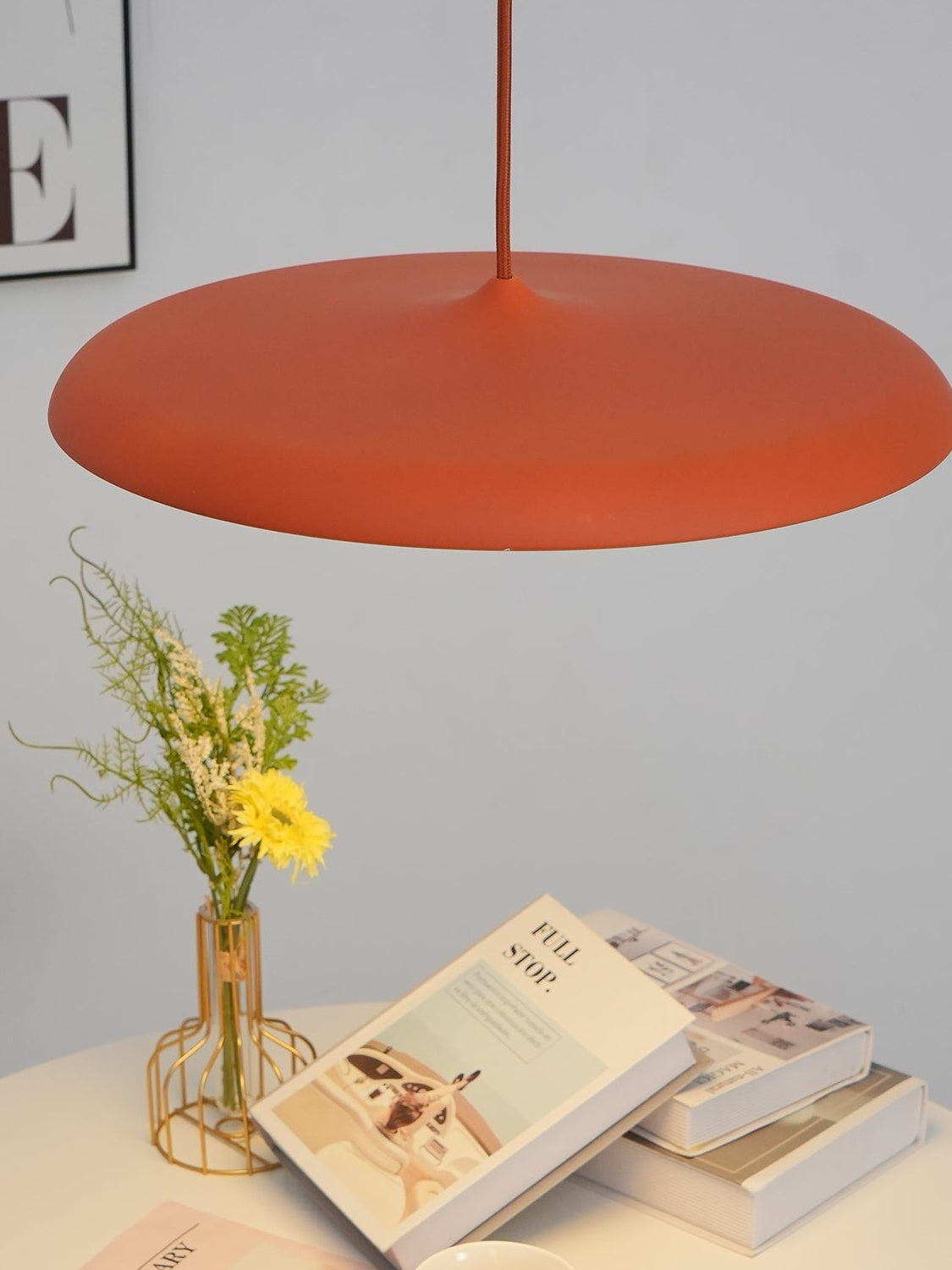 Macaron Pendelleuchte – Schlanke Metall-Saucer-Leuchte | Souliia