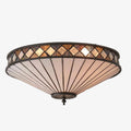 Lustrielle Vintage Artistic Crystal Glass Flush Mount Ceiling Light for Modern Interiors | Souliia
