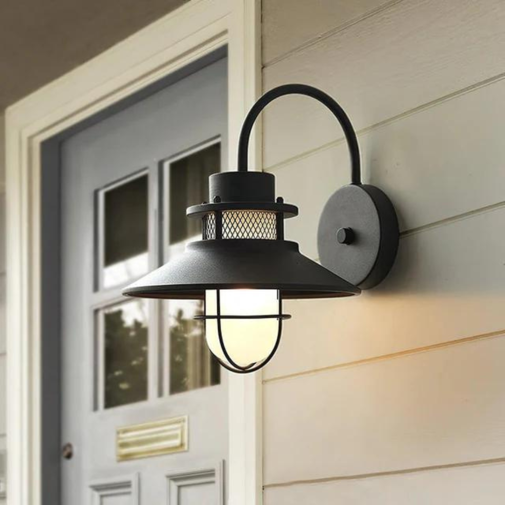 Luminous Outdoor Torch Metal Outdoor Wall Lamp | Souliia