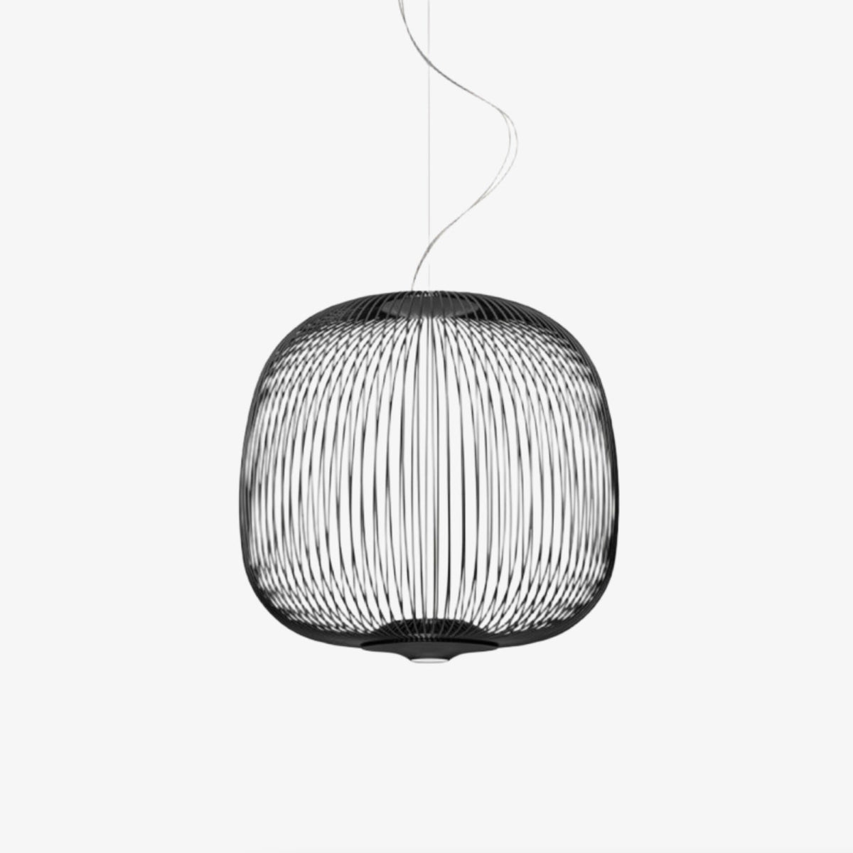 Radiloop Minimalist Suspension Lamp - Metal Lantern-Inspired Design for Dining Room N48 | Souliia