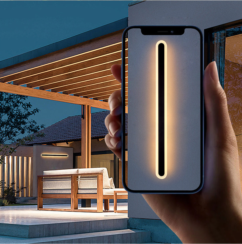 SolaraGuard Outdoor LED Wall Light — IP65 Waterproof, Integrated Motion Sensor