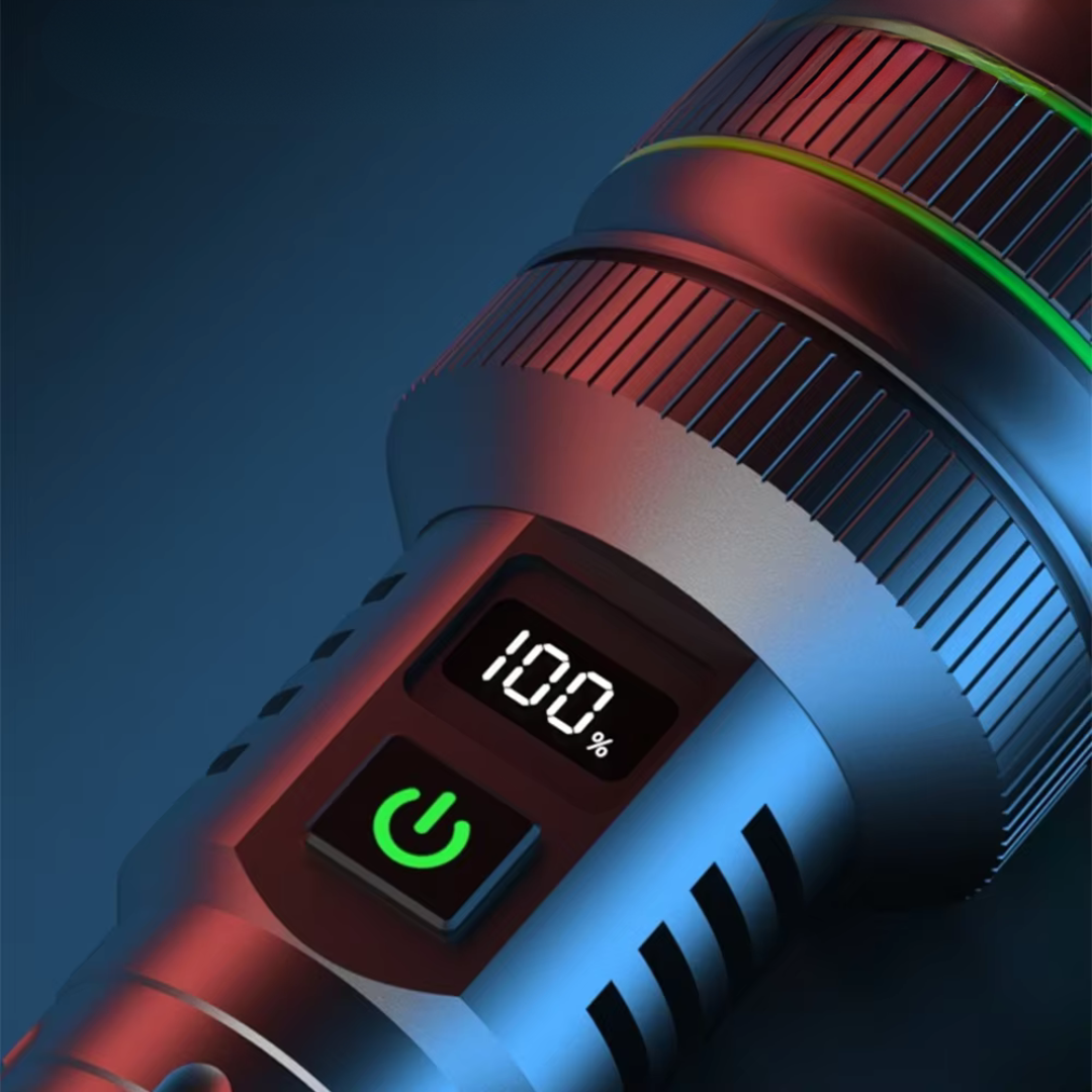 Lampe torche LED à zoom avec faisceau réglable pour le camping et les situations d'urgence - Souliia
