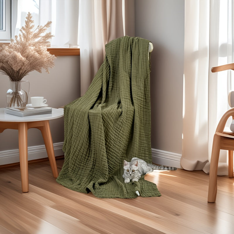 Cloudnest Six-Layer Cotton Gauze Blanket — Lightweight Breathable Weave