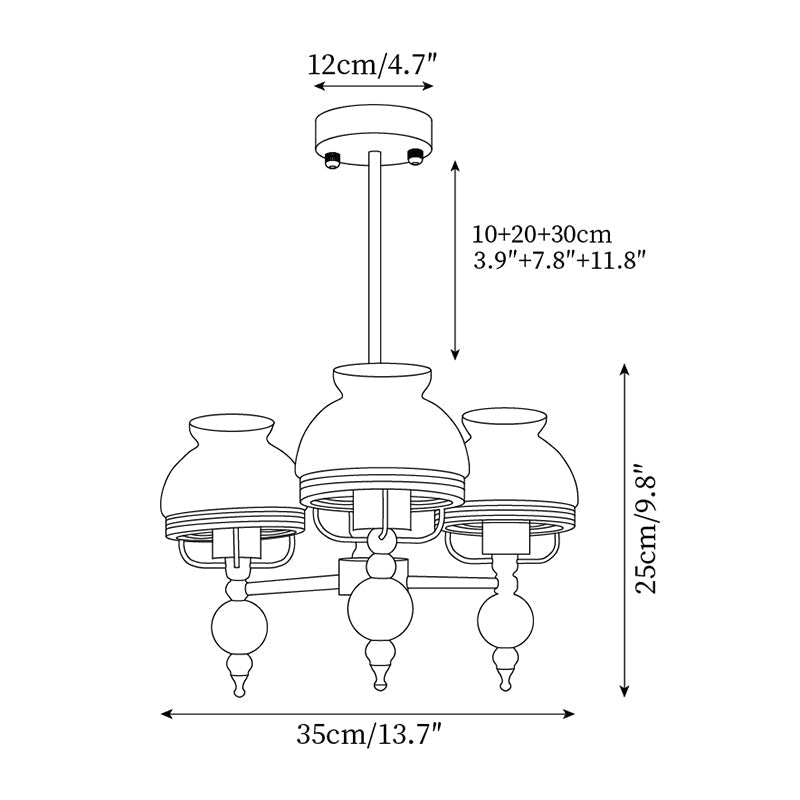 Retro Yuna Chandelier | Souliia