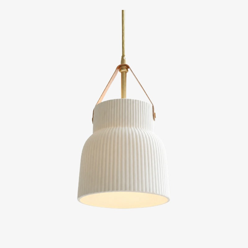 Mini lampada a sospensione in ceramica e ottone Wabi-Sabi | Souliia