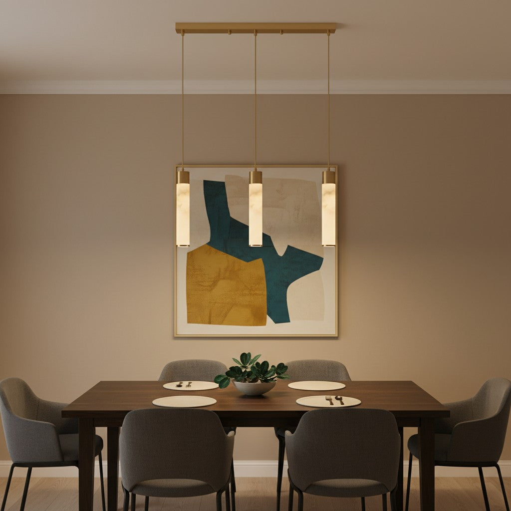 Solaryx minimalistische zylindrische Pendelleuchte – Moderne Lampe für Küche oder Esszimmer | Souliia