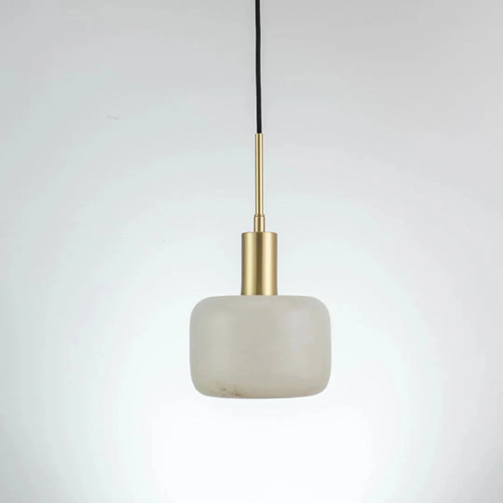 Velia minimalistisk agernformet alabastpendel | Souliia