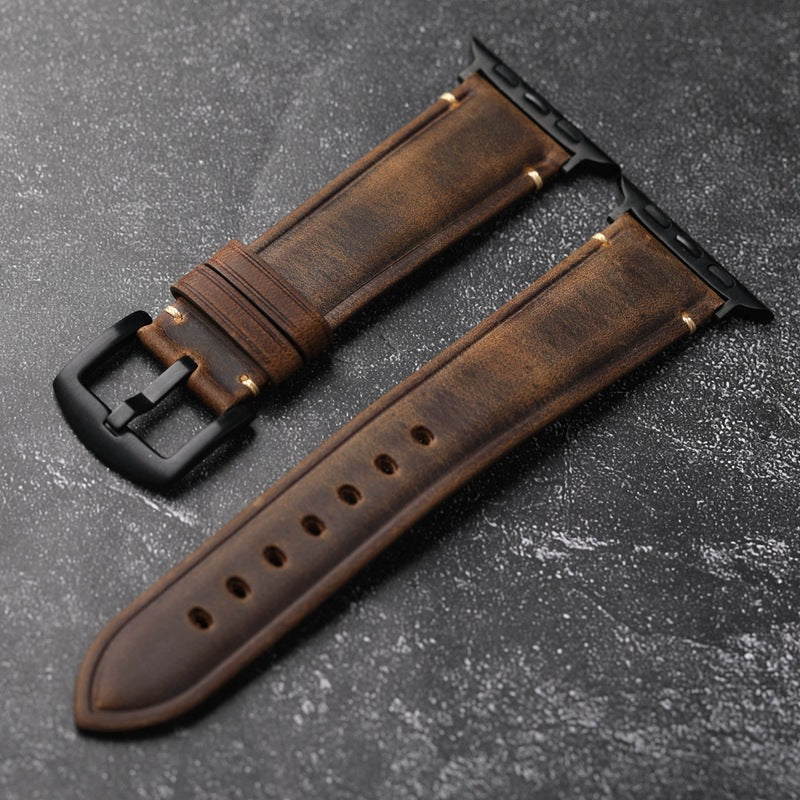 Luna Apple Watch Leather Strap — Handmade in Italy