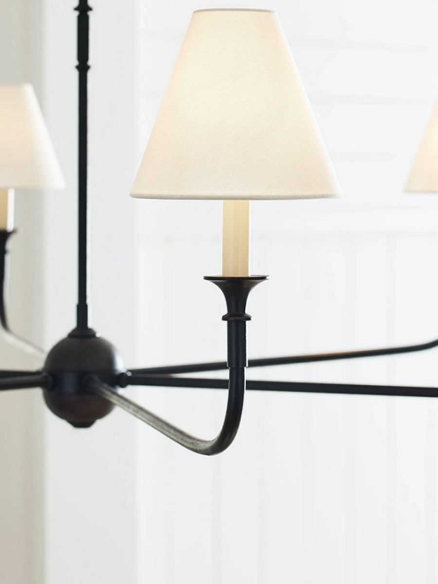 Sleek Chandelier Featuring Layered Linear Silhouette | Souliia