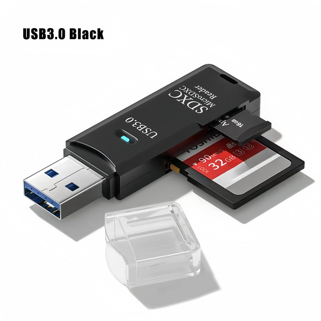 SD and MicroSD Card Reader with USB 3.0 Connectivity - Souliia