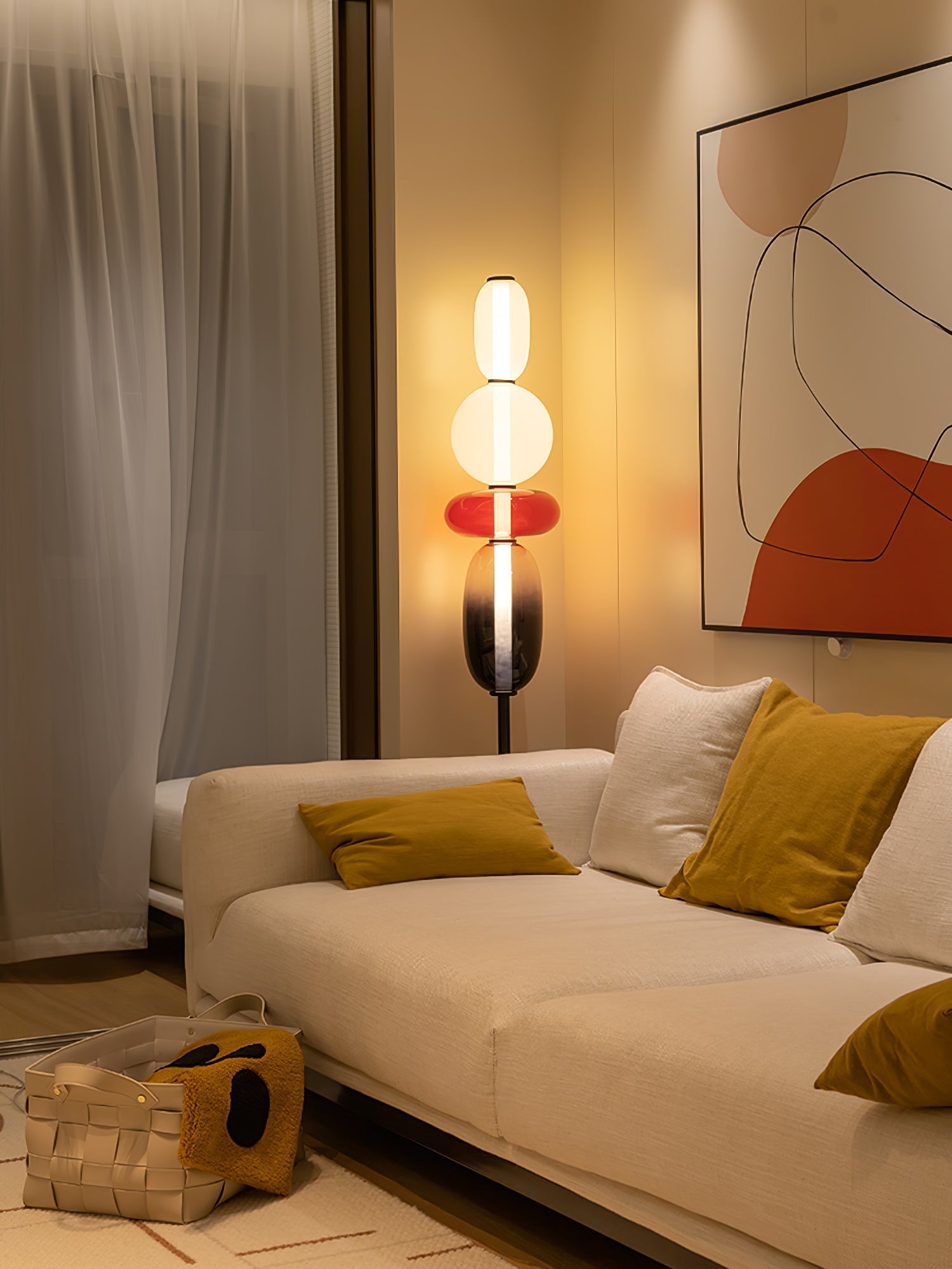 Buntglas Stehlampe | Souliia