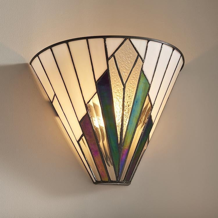 TF Astoria Art Glass Wall Sconce – Handcrafted Vintage Style Accent Lamp for Bedrooms | Souliia