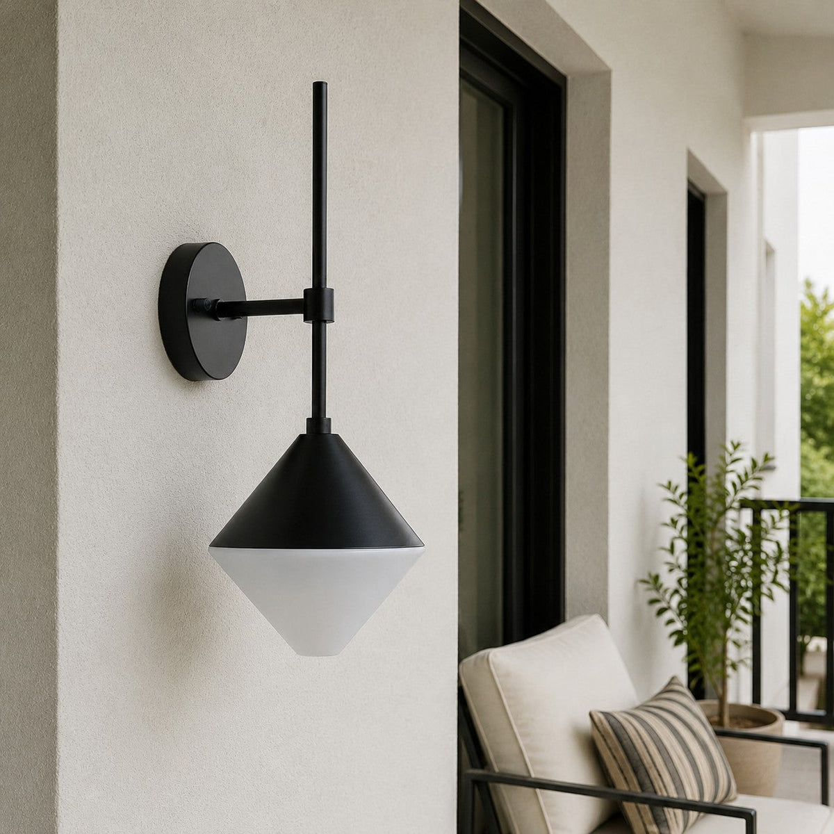 Aplica murală modernă minimalistă de exterior pentru holuri sau balcoane | Souliia