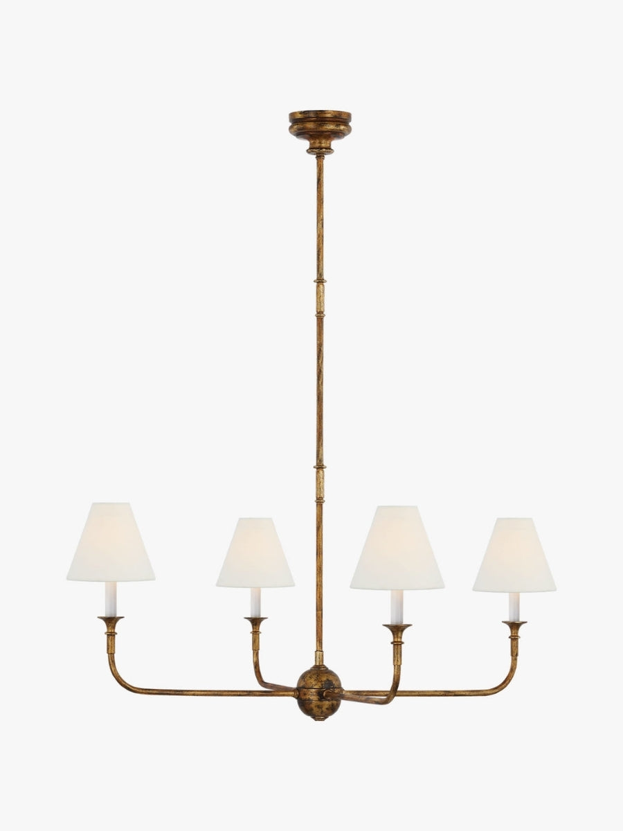 Sleek Chandelier Featuring Layered Linear Silhouette | Souliia