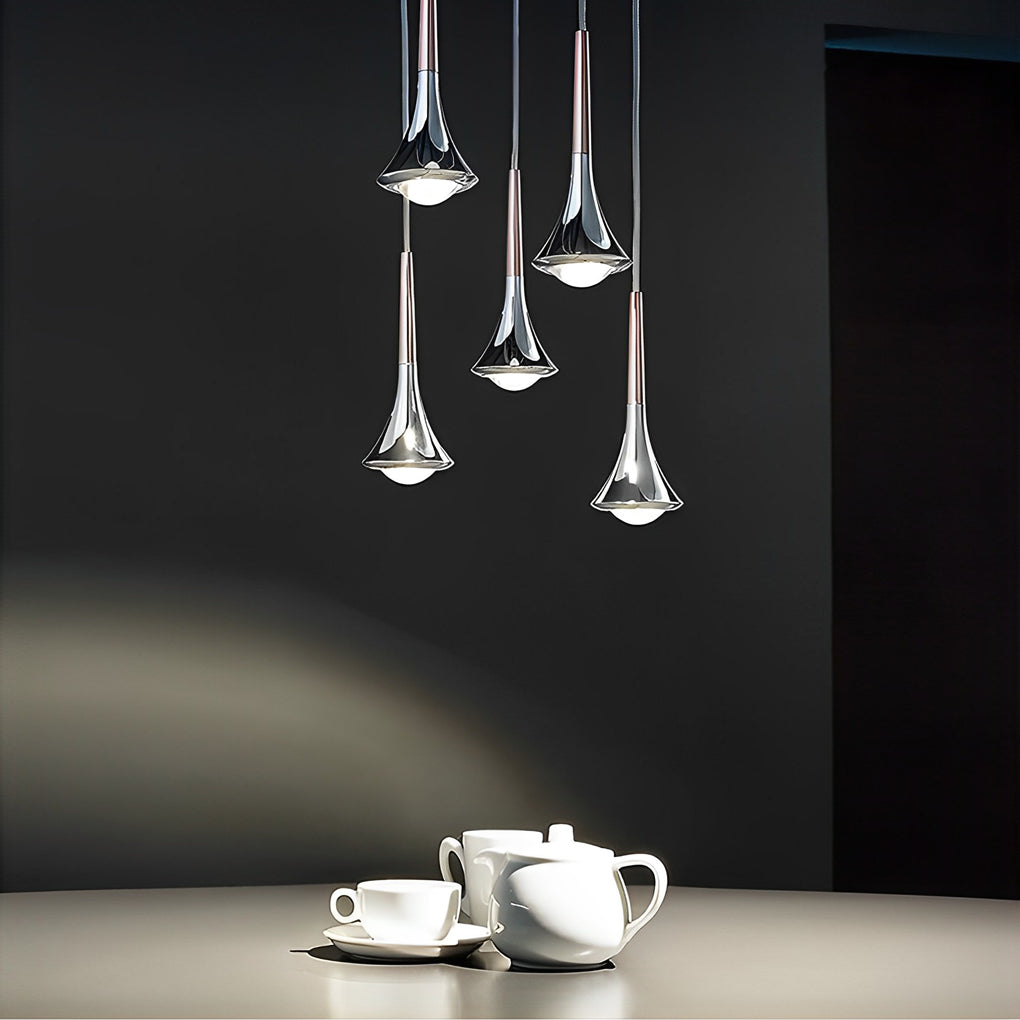 Lumenora LED Teardrop Pendant Light — Nordic Metal Ceiling Fixture