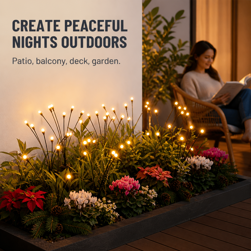 SereniBloom — Light Up Your Garden With a Soft, Swaying Firefly Glow - Souliia