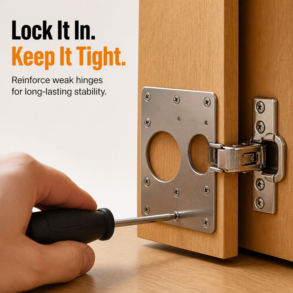 SecureHinge — Turn Wobbly Cabinet Doors into Rock-Solid Strength Instantly - Souliia