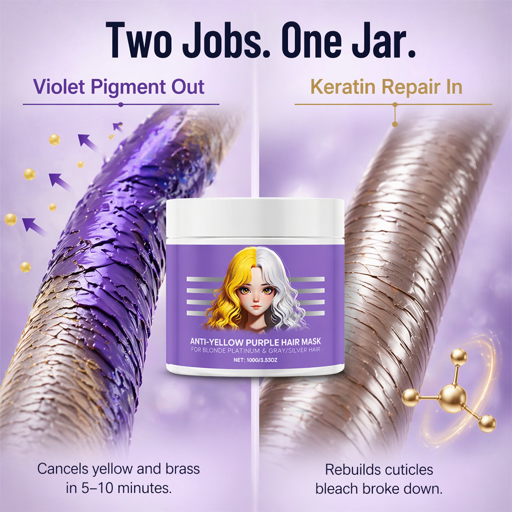 VioletLock — Kill Brassy Yellow, Deep-Condition & Keep Blonde Cool Between Salon Visits - Souliia