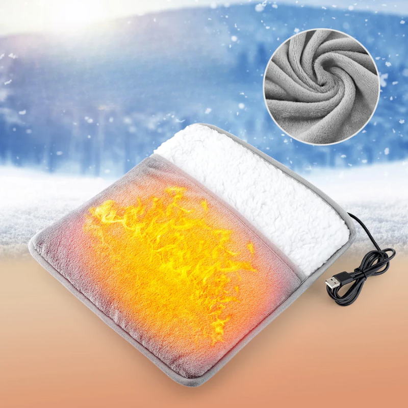 Coussin chauffant USB pour garder les pieds au chaud confortablement et en continu - Souliia