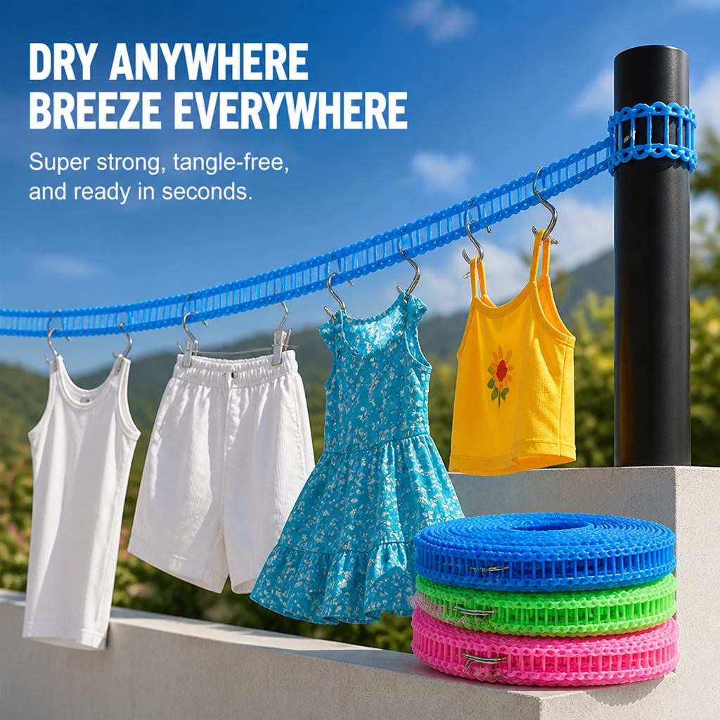VentoDry Portable Clothesline — Keep Clothes Fresh, Crisp, and Perfect Anywhere You Hang It - Souliia