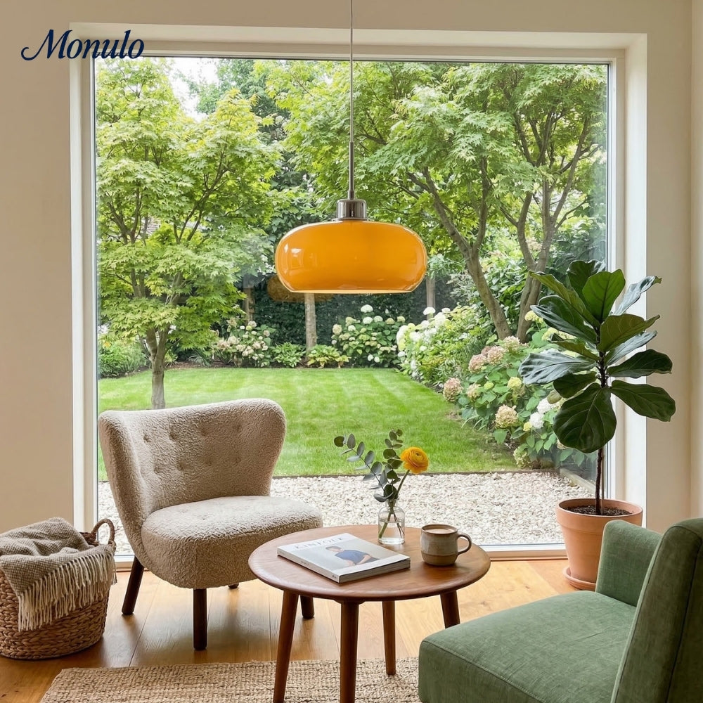 Nordic Metal Bauhaus Glass Pendant Lamp | Souliia