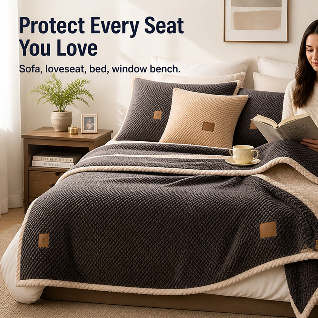 VeluraShield — Enveloppez votre canapé d’un confort moelleux qui ne glisse ni ne se décolore jamais - Souliia