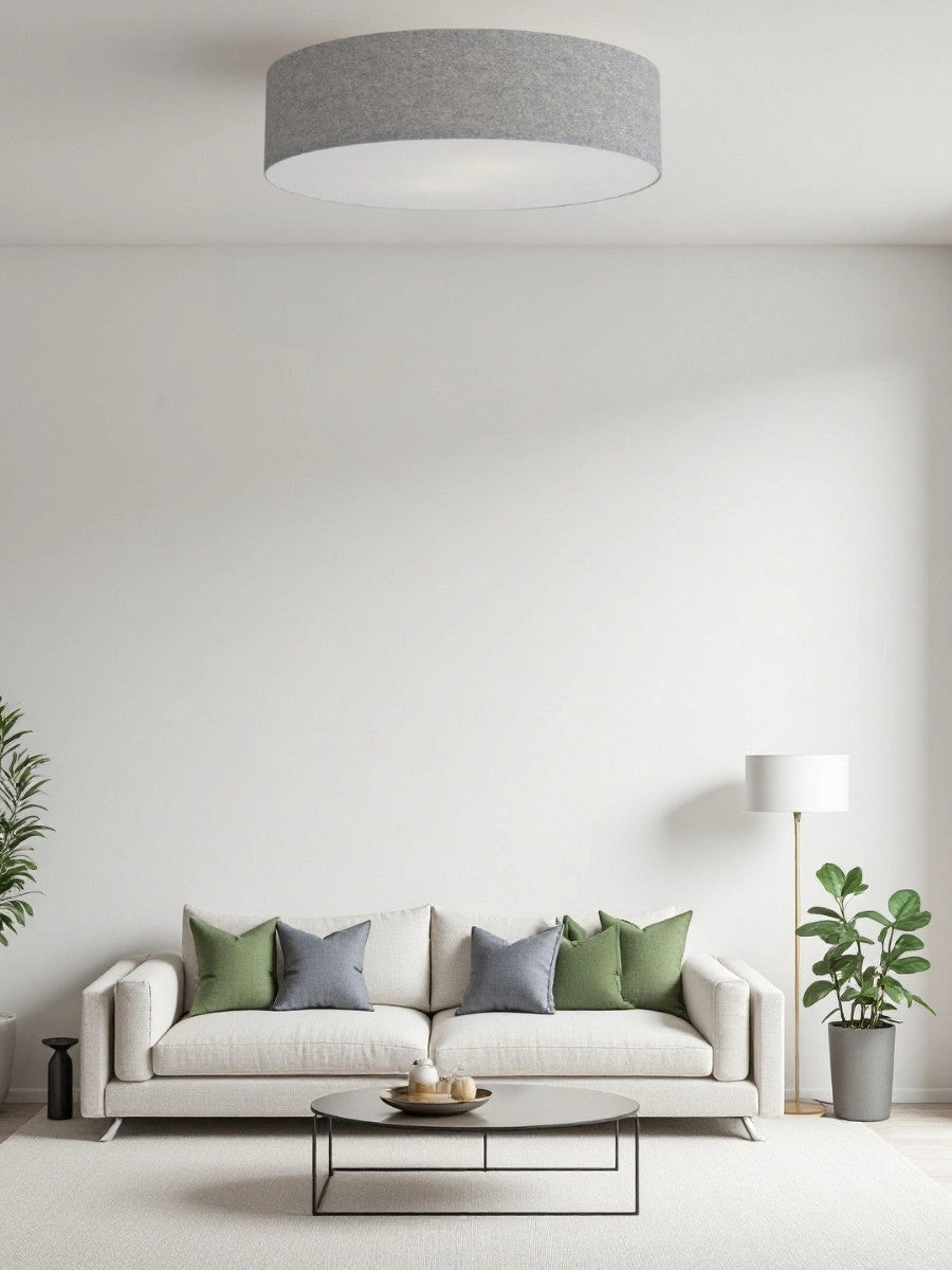 Soft Deckenlampe – Stoff- und Acryl-Rundleuchte für stimmungsvolles Licht | Souliia