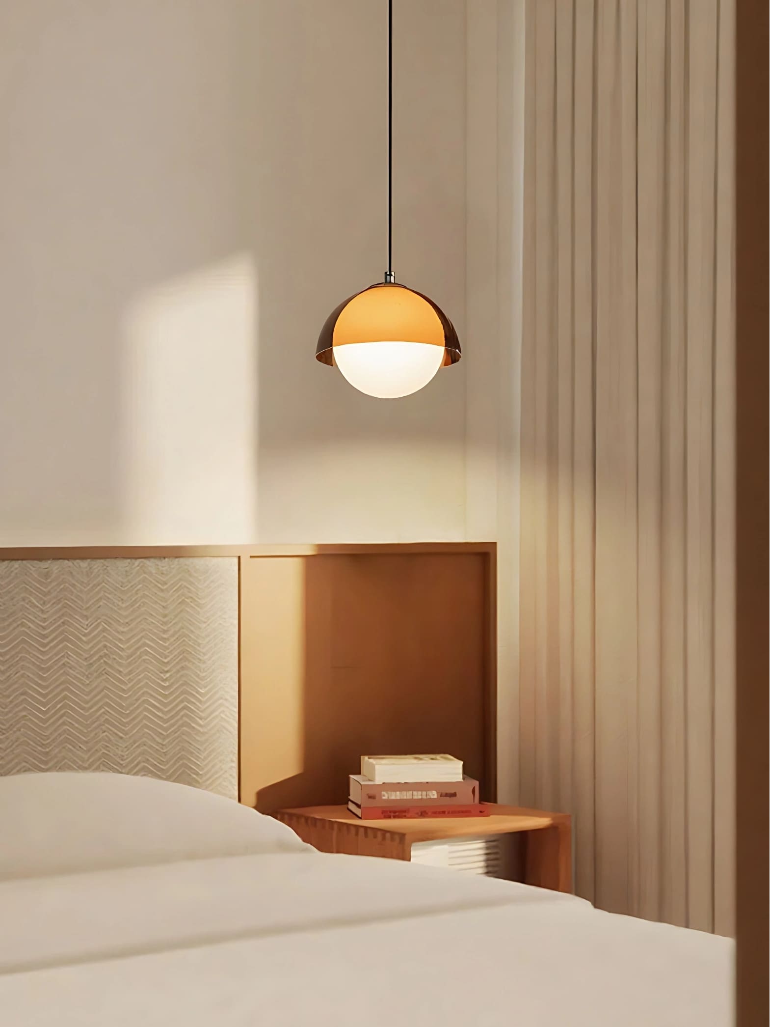 Sunset Afterglow Vintage Pendant Lamp Decorative Ambient Pendant Light for Bedroom and Reading Nook | Souliia