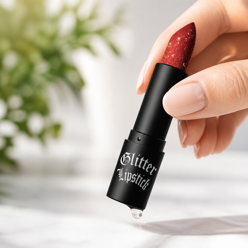 Rouge à lèvres mat VelvetLuxe avec Glitter Crush — Éblouissez toute la journée avec des lèvres pulpeuses et éclatantes qui ne s’estompent jamais - Souliia