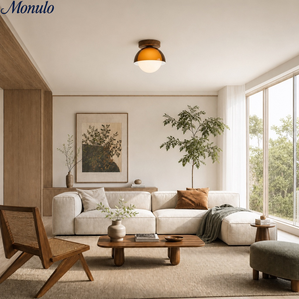 Sunset Afterglow Vintage Deckenleuchte für Flur und Eingangsbereich Moderne Ambientebeleuchtung | Souliia