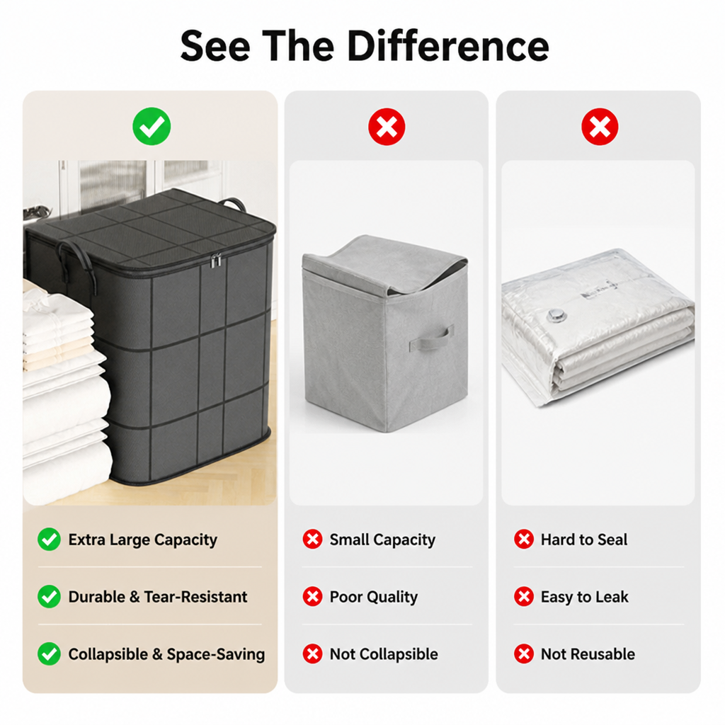 VestaGuard — Take Back Your Closet with Effortless, Bulky Bedding Storage That Lasts - Souliia