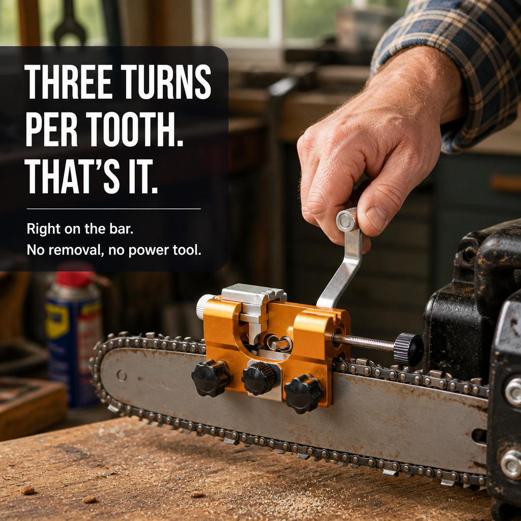 SharpEdgePro — Bring Any Dull Chainsaw Back to Razor-Sharp in Seconds - Souliia