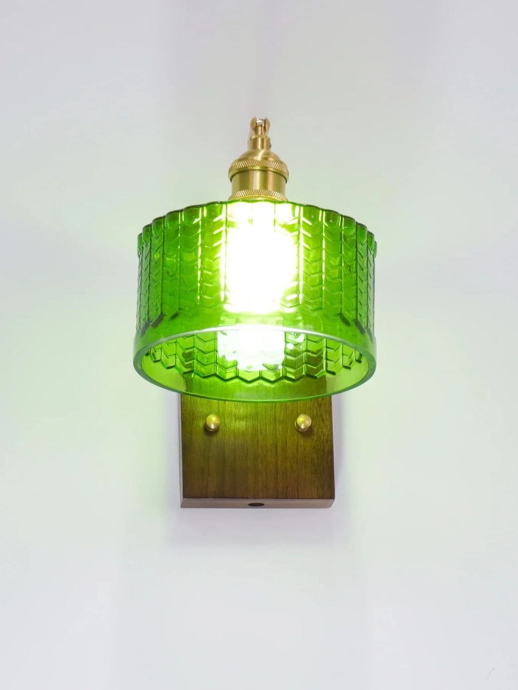 Ripple Glass Wall Sconce – Vintage Style Bedside Accent Light for Bedroom | Souliia