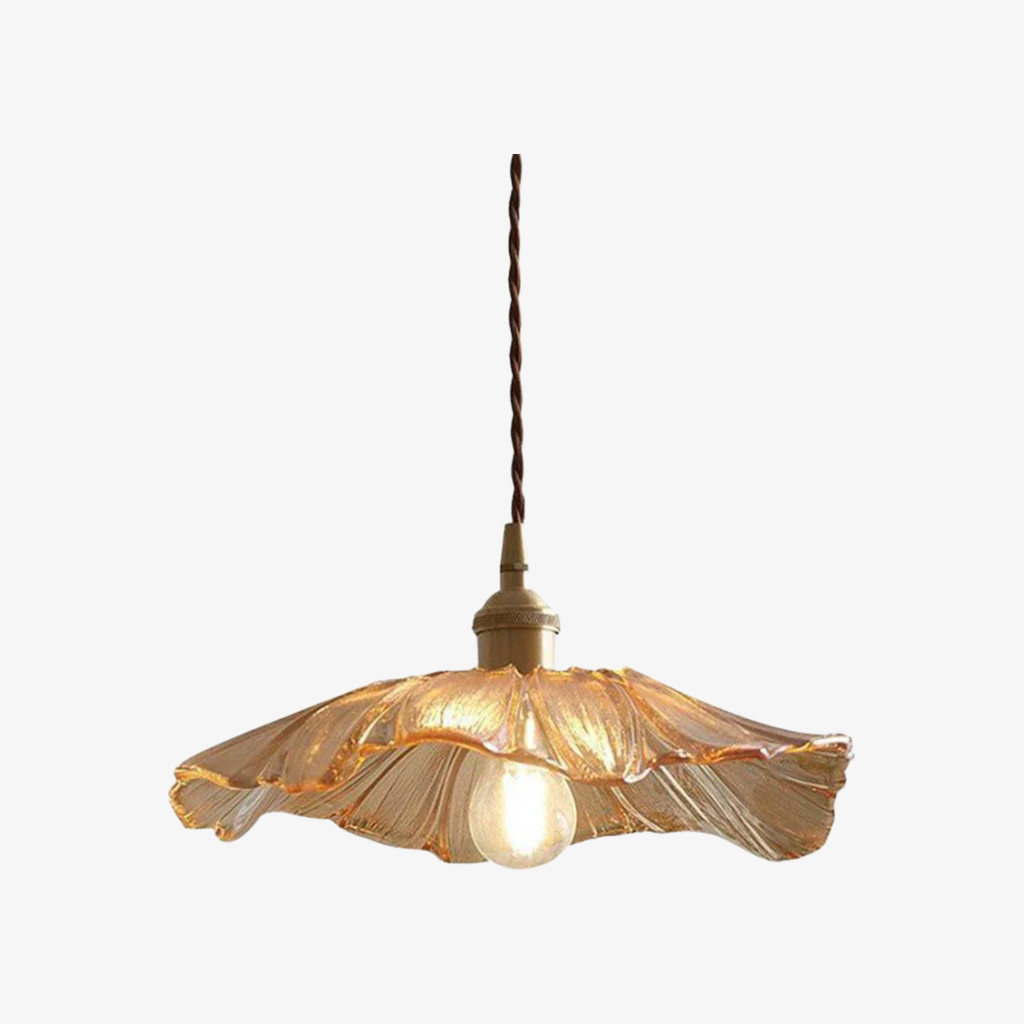 Verdoma Floral Glass Pendant - Vintage Style Hanging Light for Dining Rooms | Souliia