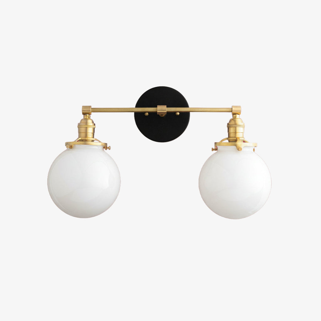 Lumio Globe Geometric Linear Vanity Light – Modern Bathroom Wall Fixture for Mirror and Sink Areas | Souliia