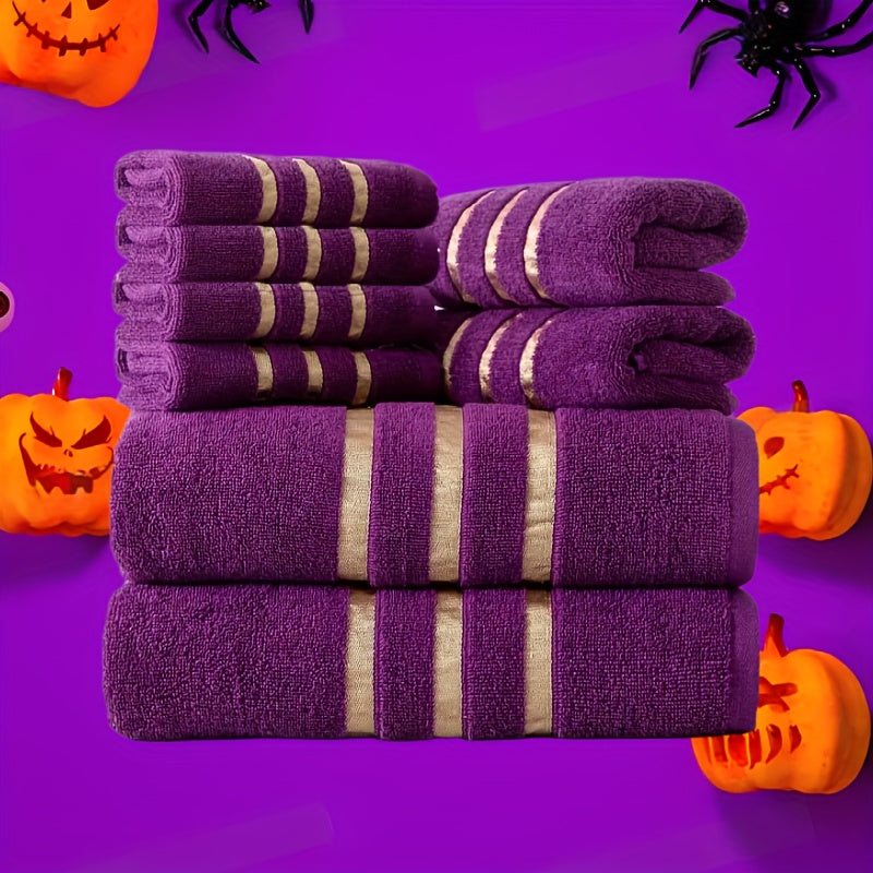 Luxebliss 8-Piece 100% Cotton Towels Set — 400 GSM Hotel-Quality Plush & Absorbent
