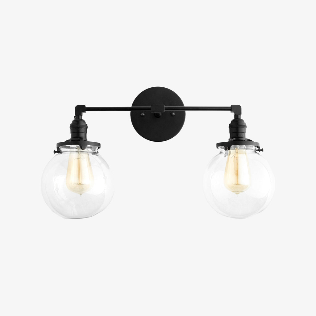 Lumio Globe Geometric Linear Vanity Light – Modern Bathroom Wall Fixture for Mirror and Sink Areas | Souliia