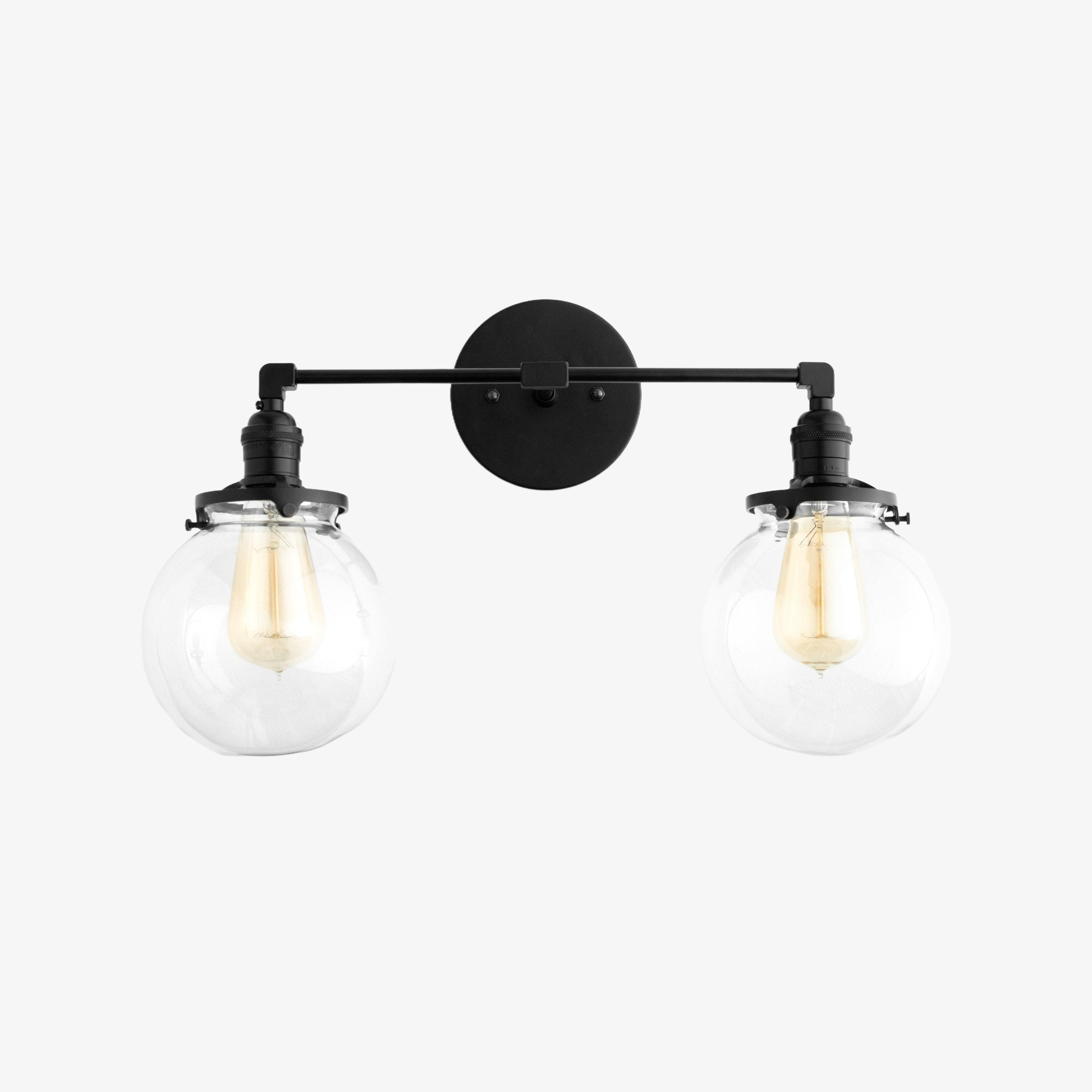 Lumio Globe Geometric Linear Vanity Light – Modern Bathroom Wall Fixture for Mirror and Sink Areas | Souliia