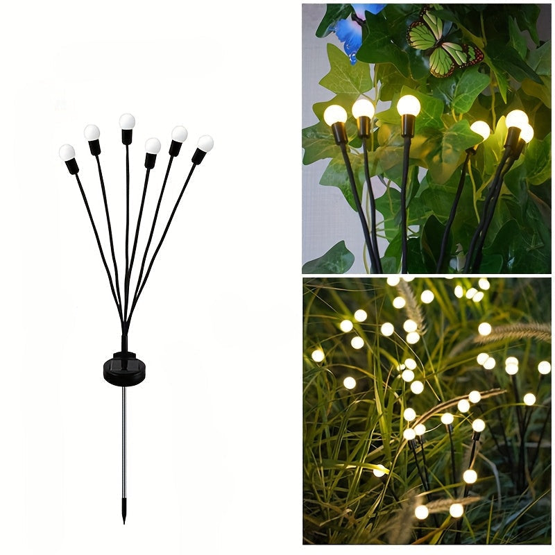 Nightflare Solar LED Firefly Ground Lights — 6/8/10 LED Configurations