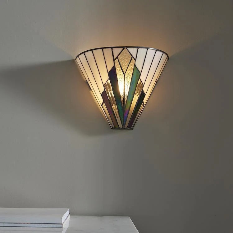 TF Astoria Art Glass Wall Sconce – Handcrafted Vintage Style Accent Lamp for Bedrooms | Souliia