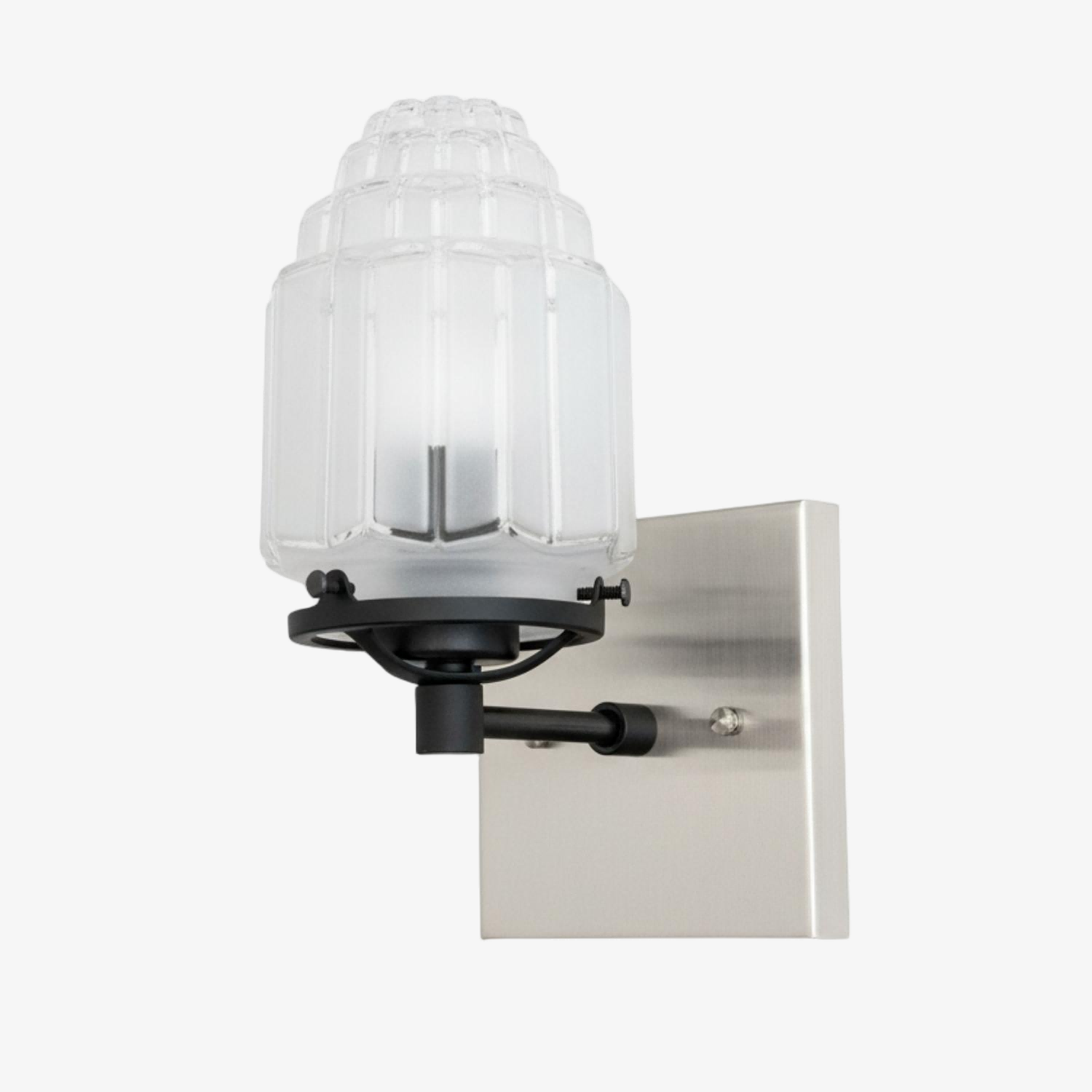 Tierlux Glass Globe Wall Sconce – Metal & Glass Lamp for Living Room or Bathroom | Souliia