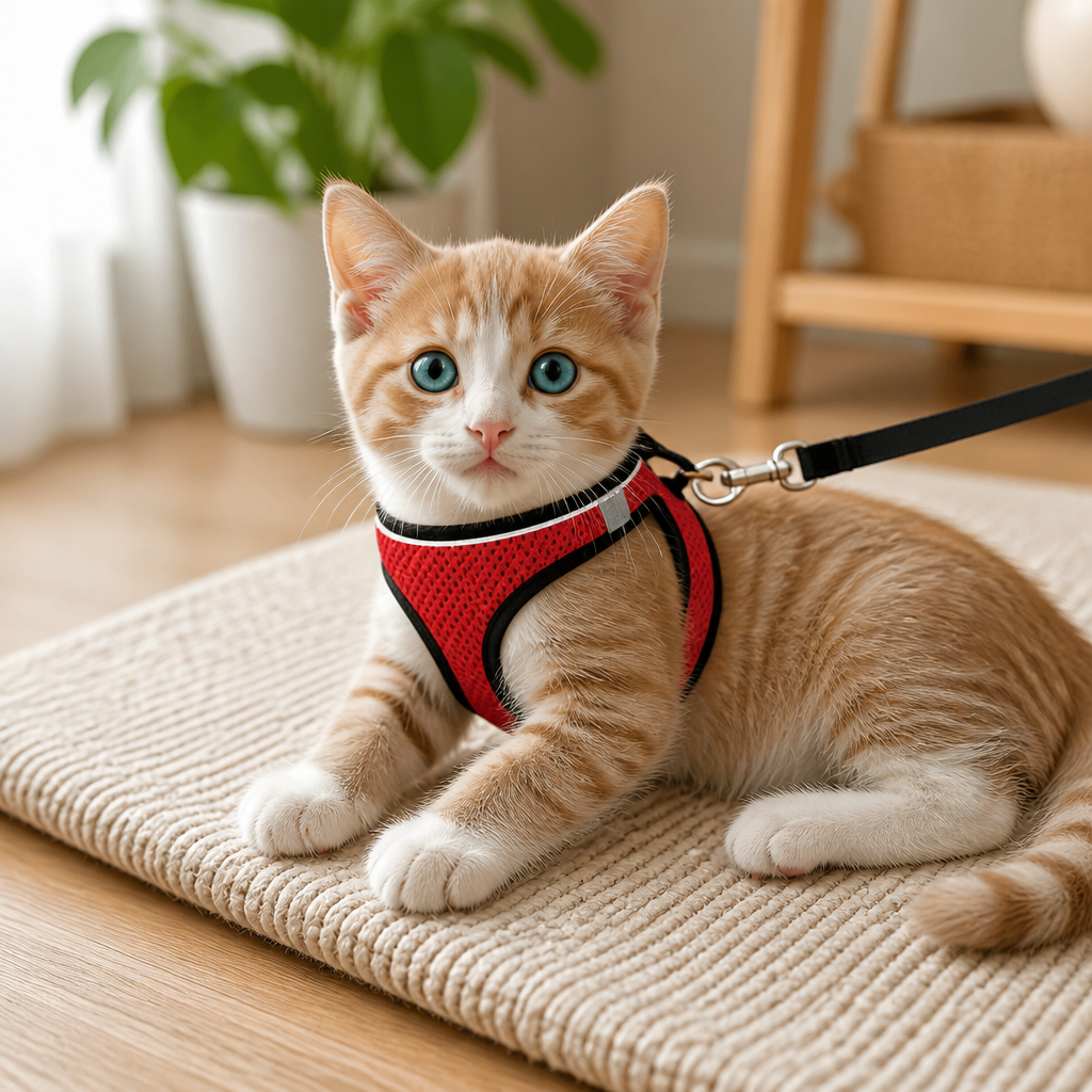 WhiskerGuard Comfort Harness — Τυλίξτε τη γάτα σας με ήρεμη, ασφαλή και απόδραση-αποτρεπτική ελευθερία - Souliia