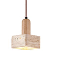 Travertine Square Pendant Light | Souliia