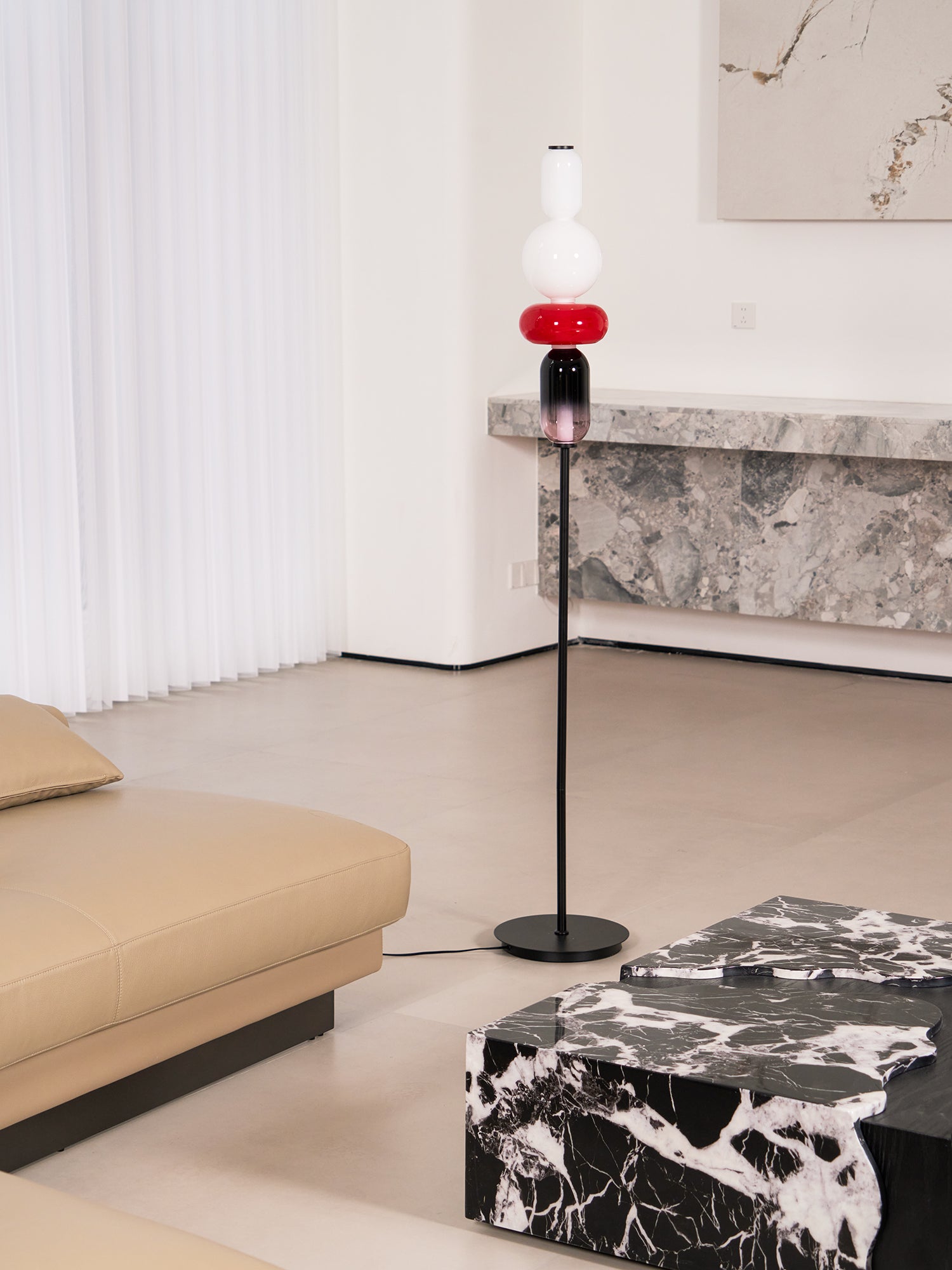 Buntglas Stehlampe | Souliia