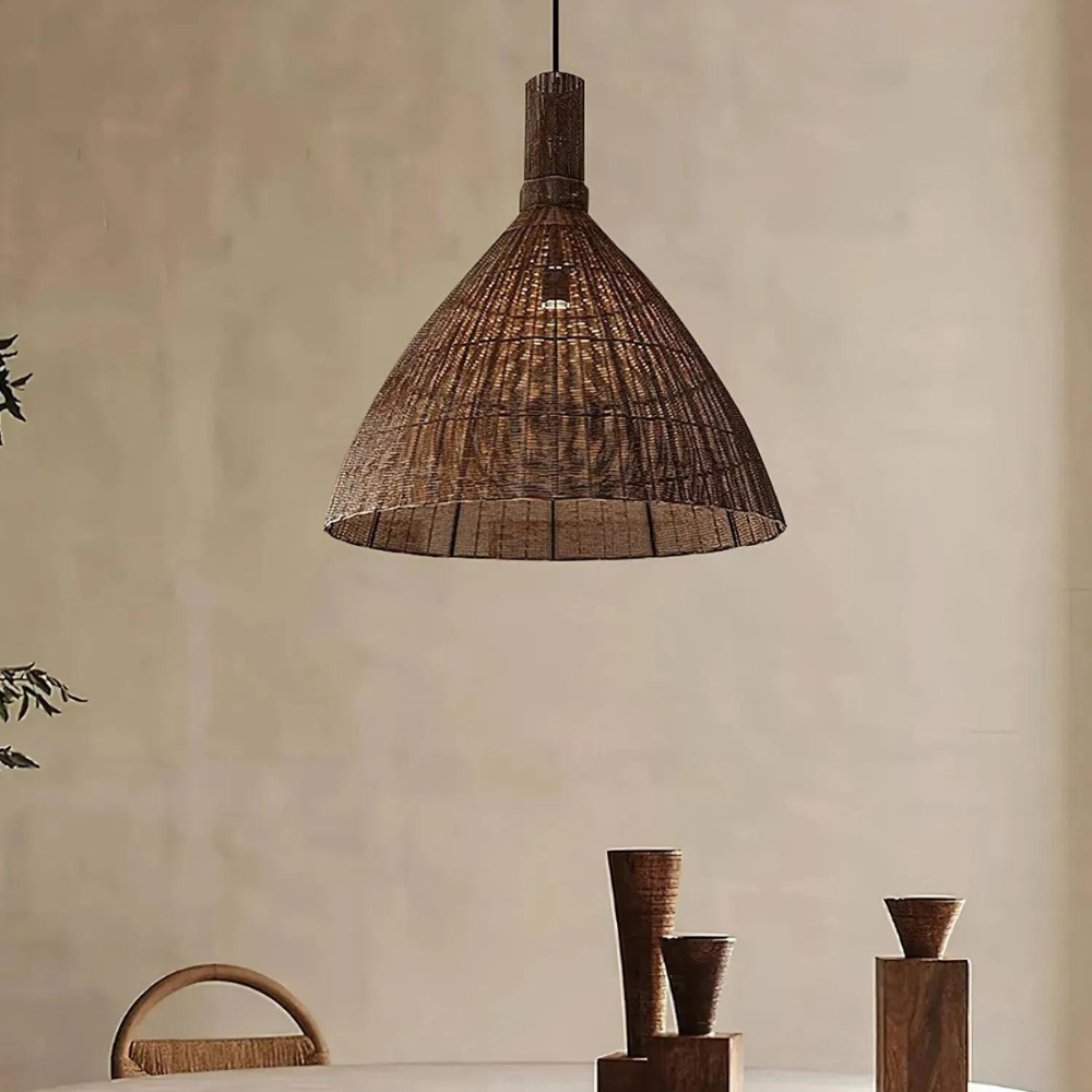 Die Rattan Essenz der Inseln Pendelleuchte | Souliia
