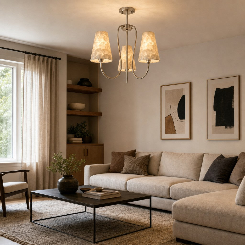 Sculptural Multi Head Pendant Chandelier for Refined Home Interiors | Souliia